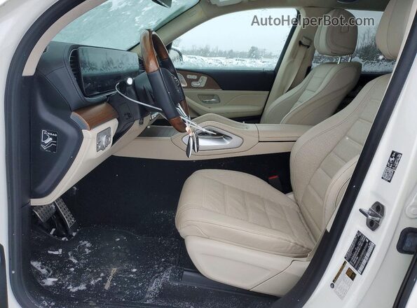 4JGFF8GE1MA428597 2021 MERCEDES-BENZ GLS White Widok wnętrza z przodu