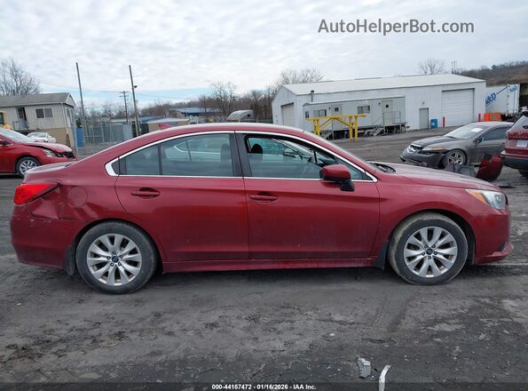 4S3BNAC63H3061238 2017 SUBARU LEGACY Maroon Rear interior view