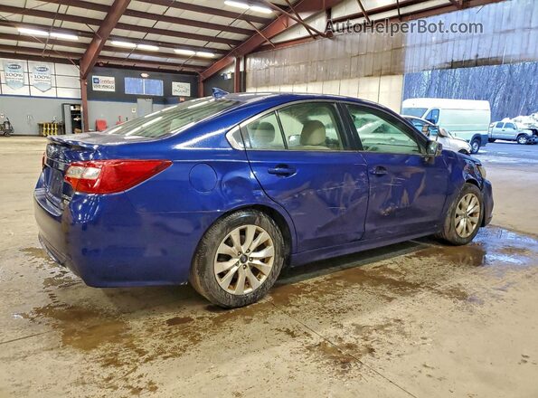 4S3BNAC68H3028588 2017 SUBARU LEGACY Синий Задняя правая четверть