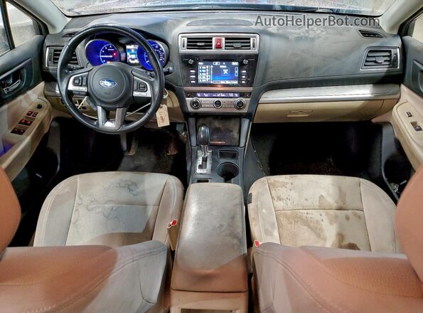 4S3BNAC68H3028588 2017 SUBARU LEGACY Синий Вид панели приборов