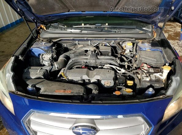 4S3BNAN63G3029868 2016 SUBARU LEGACY Blue Вид задньої частини салону