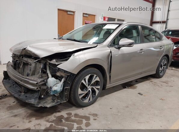 4S3BWAC64L3015472 2020 SUBARU LEGACY Tan წინა მარცხენა ხედი სამი მეოთხედიდან