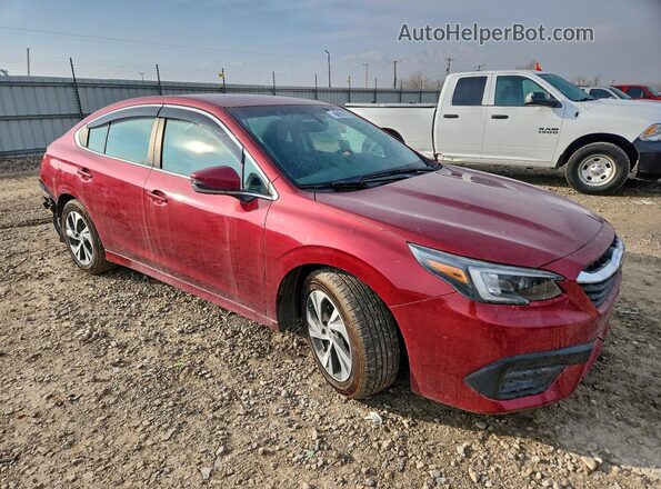 4S3BWAC65N3004659 2022 SUBARU LEGACY Красный Передняя правая четверть