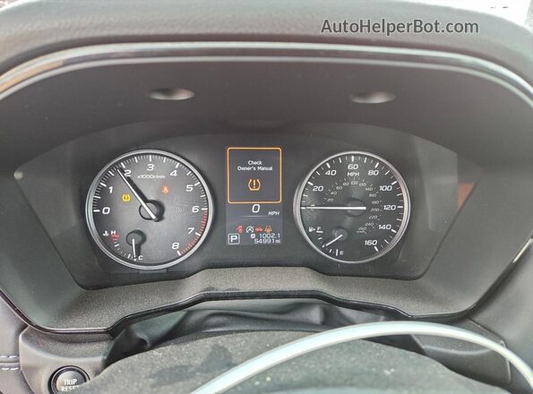 4S3BWAC65N3004659 2022 SUBARU LEGACY Красный Вид щитка приборов
