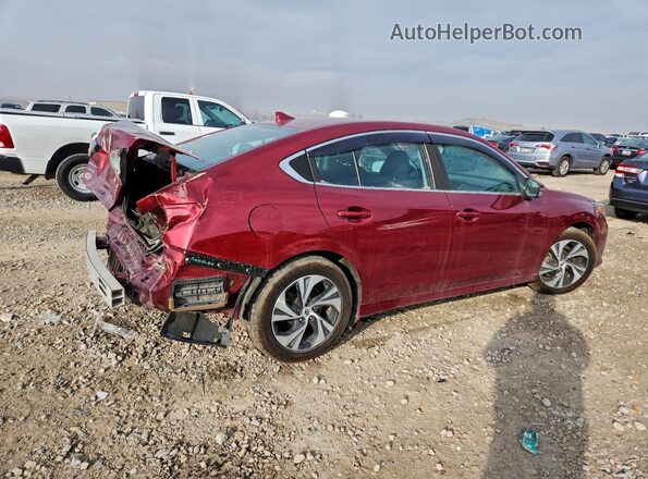 4S3BWAC65N3004659 2022 SUBARU LEGACY Красный Задняя правая четверть