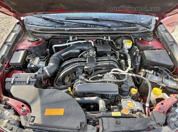 4S3BWAC65N3004659 2022 SUBARU LEGACY Красный Вид задней части салона