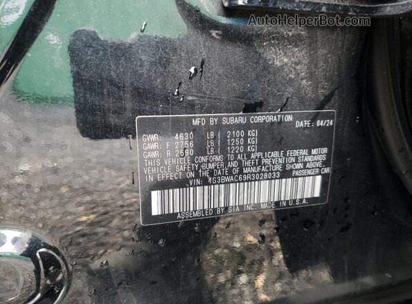 4S3BWAC69R3028033 2024 SUBARU LEGACY Черный 