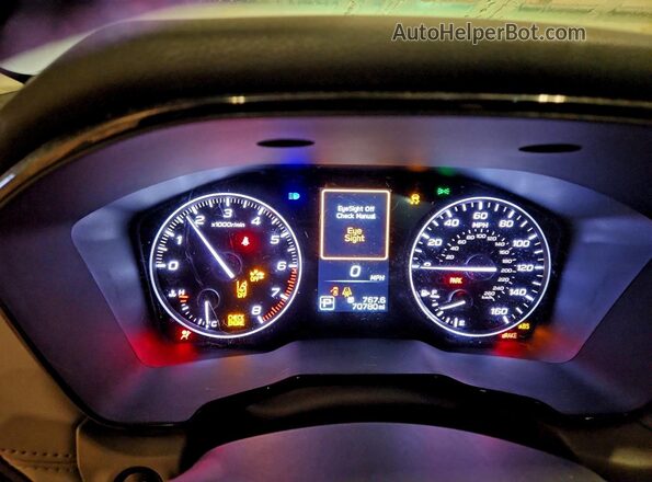4S3BWAD60M3013525 2021 SUBARU LEGACY Black Вид щитка приладів