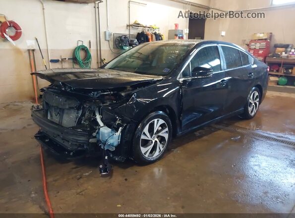 4S3BWAD69N3012553 2022 SUBARU LEGACY Black Առջևի ձախ երեք քառորդ տեսարան