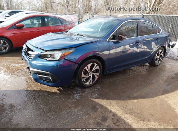 4S3BWAF62M3011563 2021 SUBARU LEGACY Blue Front left