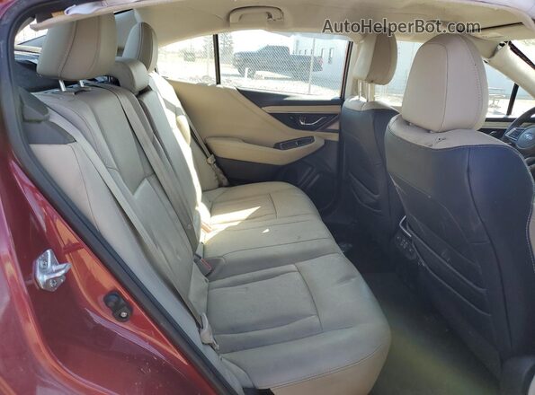 4S3BWAM60P3017949 2023 SUBARU LEGACY Red Rear seats view