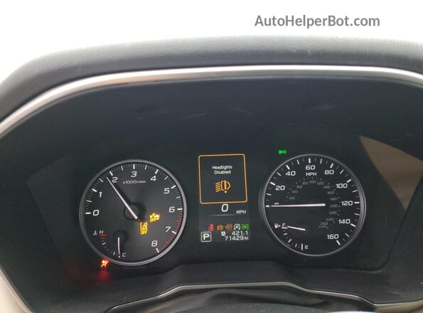 4S3BWAN67P3003738 2023 SUBARU LEGACY White Widok zestawu wskaźników