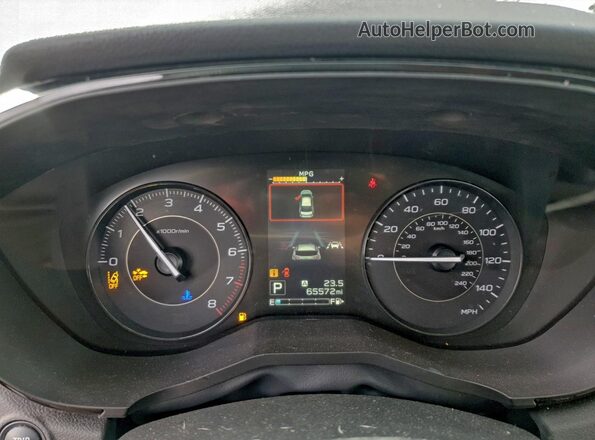 4S3GKAB61M3606752 2021 SUBARU IMPREZA White Вид щитка приладів