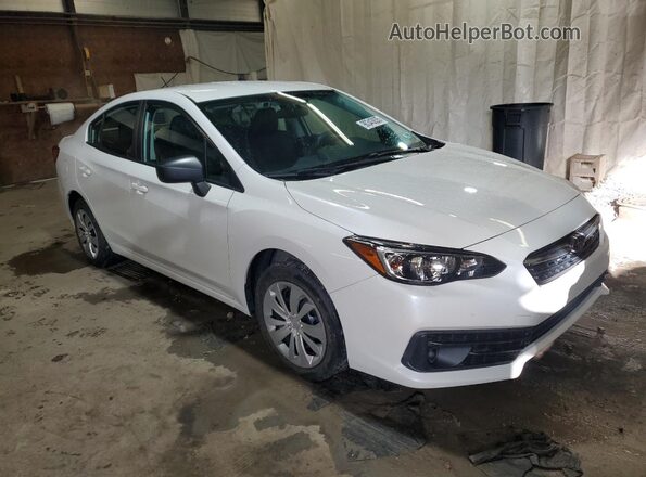 4S3GKAB69M3607468 2021 SUBARU IMPREZA Белый Передняя правая четверть