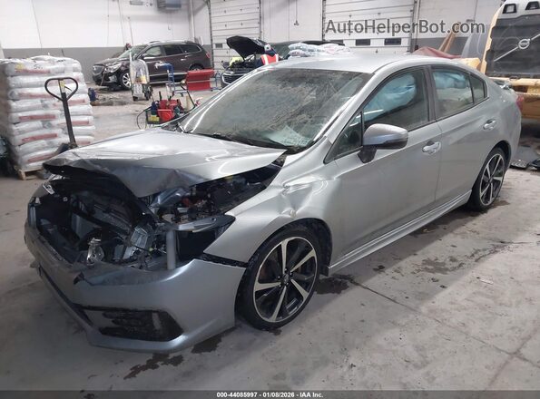 4S3GKAL66M3605224 2021 SUBARU IMPREZA Серебряный Передняя левая четверть