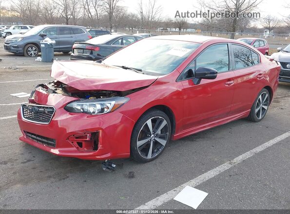 4S3GKAL6XH1625333 2017 SUBARU IMPREZA Red Front left