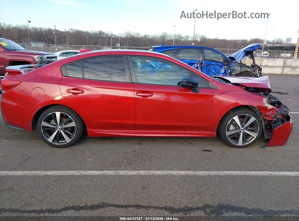 4S3GKAL6XH1625333 2017 SUBARU IMPREZA Red Rear interior view