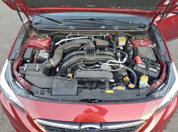 4S3GKAT69L3604857 2020 SUBARU IMPREZA Red უკანა სალონის ხედი