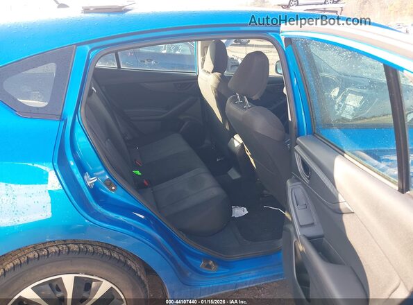 4S3GTAB60M3709836 2021 SUBARU IMPREZA Blue Widok naklejki z numerem VIN
