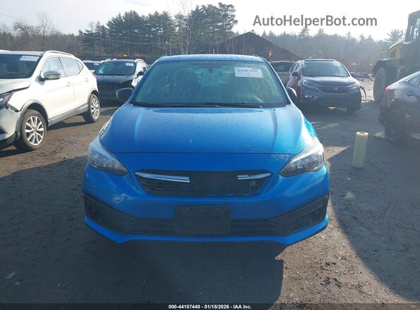 4S3GTAB60M3709836 2021 SUBARU IMPREZA Blue Widok wnętrza z tyłu