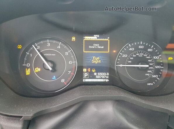 4S3GTAB66M3707069 2021 SUBARU IMPREZA Silver Widok zestawu wskaźników