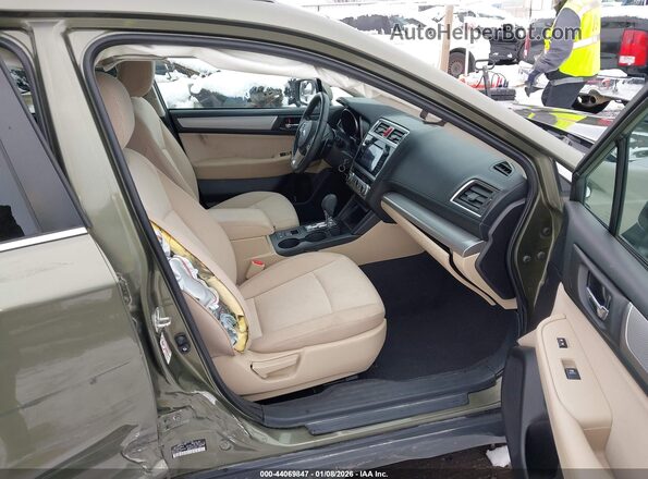 4S4BSACC5H3410846 2017 SUBARU OUTBACK Green Вид салону спереду