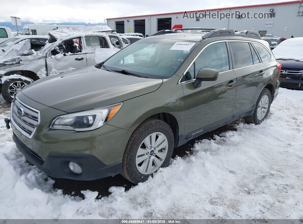 4S4BSACC5H3410846 2017 SUBARU OUTBACK Green Передня ліва чверть