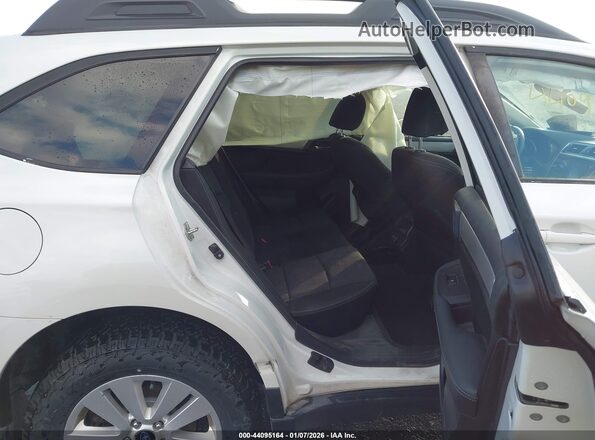 4S4BSAFC0K3363809 2019 SUBARU OUTBACK White Widok naklejki z numerem VIN