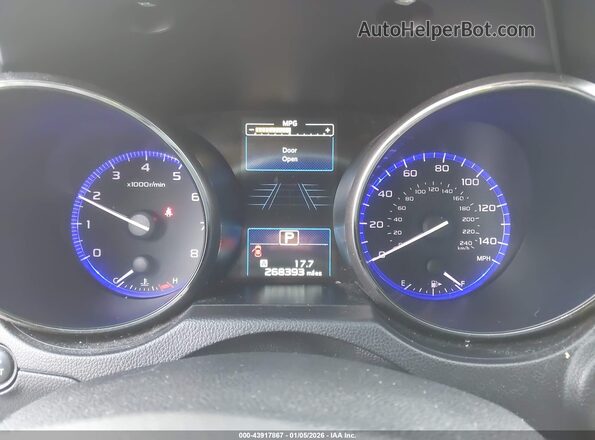 4S4BSATC5H3296802 2017 SUBARU OUTBACK Blue Вид задніх сидінь