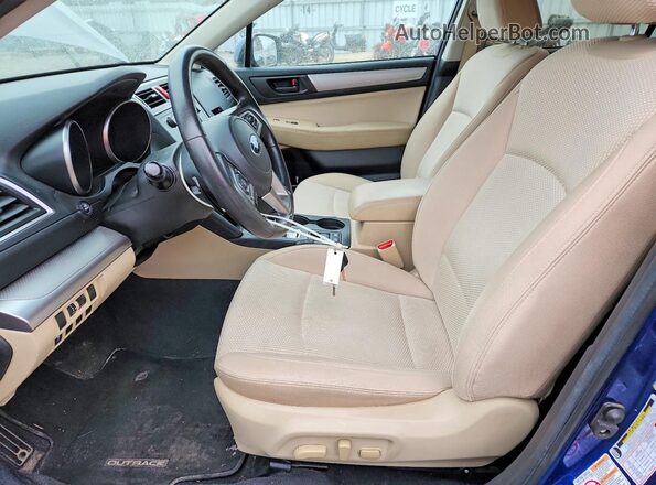 4S4BSCAC9G3228869 2016 SUBARU OUTBACK Blue წინა სალონის ხედი