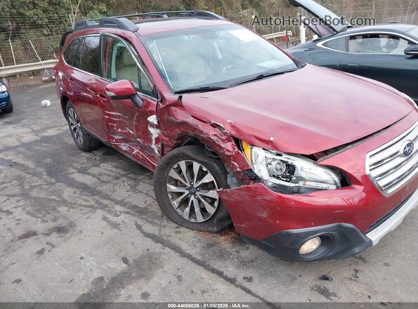 4S4BSENC1G3244182 2016 SUBARU OUTBACK Red Front view