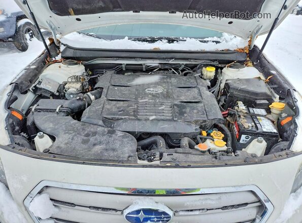 4S4BSENC8G3215746 2016 SUBARU OUTBACK White Vista del compartimento del motor