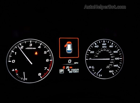 4S4BTACC1L3184858 2020 SUBARU OUTBACK Gray Вид щитка приладів