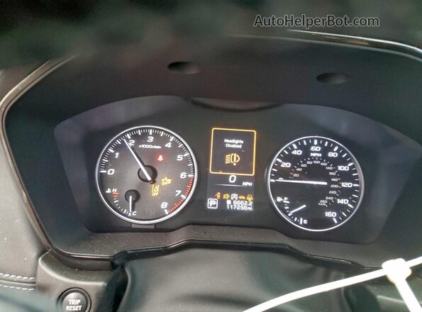 4S4BTADC2N3221434 2022 SUBARU OUTBACK Green Instrument cluster view
