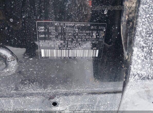 4S4BTANC5R3245764 2024 SUBARU OUTBACK Black 