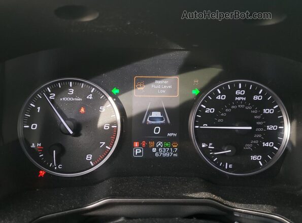 4S4BTGND2M3225489 2021 SUBARU OUTBACK White ხელსაწყოთა პანელის ხედი