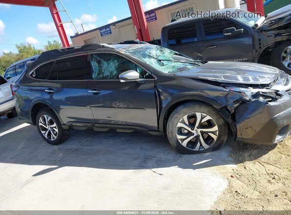 4S4BTGPD3N3237777 2022 SUBARU OUTBACK Gray Vista interior trasera