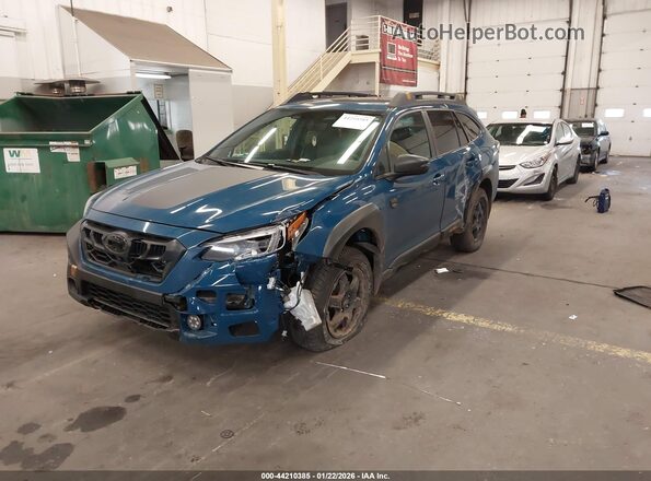4S4BTGUD8S3268958 2025 SUBARU OUTBACK Blue Առջևի ձախ երեք քառորդ տեսարան