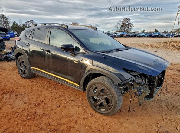 4S4GUHF66R3770756 2024 SUBARU CROSSTREK Black Przód prawy