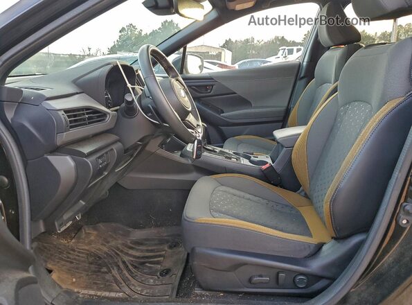 4S4GUHF66R3770756 2024 SUBARU CROSSTREK Black Widok wnętrza z przodu