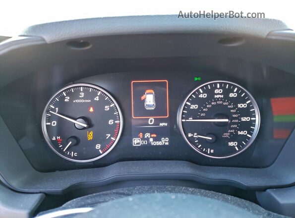 4S4GUHM66R3771604 2024 SUBARU UK Зеленый Вид щитка приборов