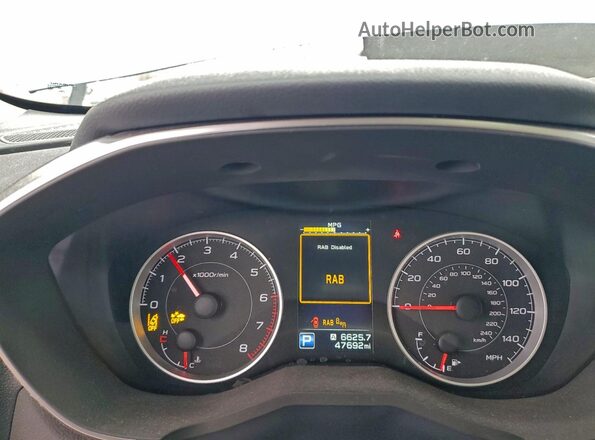 4S4WMAFD7L3411084 2020 SUBARU ASCENT Blue Սարքավորումների վահանակի տեսք