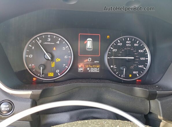 4S4WMAUD5R3423598 2024 SUBARU ASCENT White Widok zestawu wskaźników