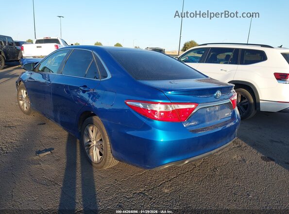4T1BD1FKXHU201092 2017 TOYOTA CAMRY HYBRID Синий Задняя левая четверть