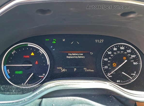 4T1DA1AB8NU014499 2022 TOYOTA LIMITED Charcoal Vista del cuadro de instrumentos