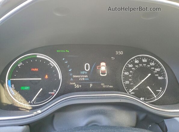 4T1DA1AB9MU006975 2021 TOYOTA LIMITED White ხელსაწყოთა პანელის ხედი