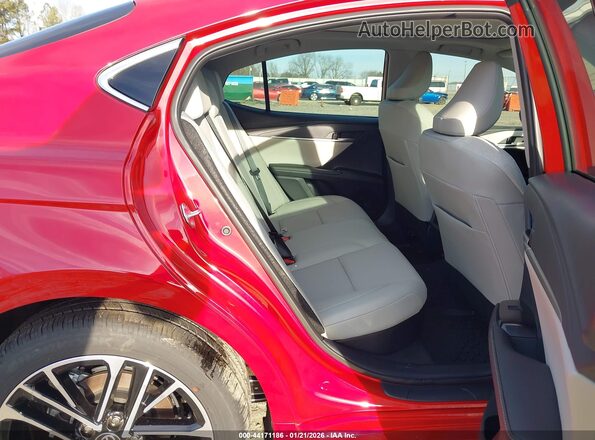 4T1DAACK2SU184818 2025 TOYOTA LE Red Вид наклейки з VIN-кодом