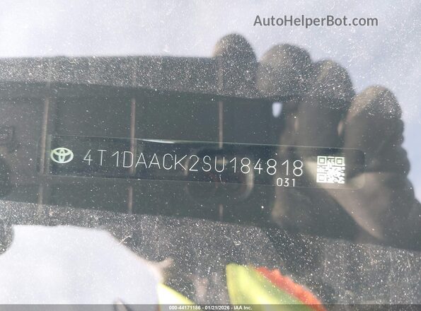4T1DAACK2SU184818 2025 TOYOTA LE Red 