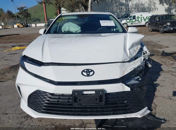 4T1DAACK6SU203693 2025 TOYOTA LE White Вид щитка приладів