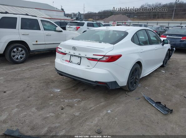 4T1DAACK9SU145451 2025 TOYOTA CAMRY White Задня права чверть